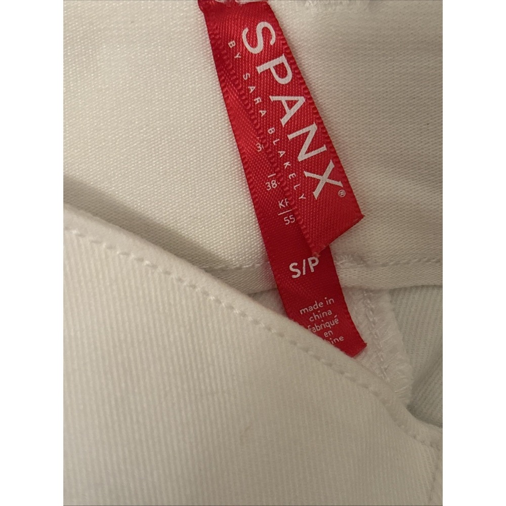 Spanx Pants Women's S White Crop Capri Stretch Front & Back Pockets Stretchy - Picture 5 of 9
